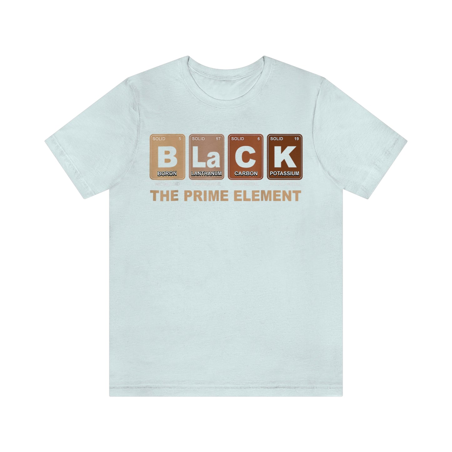 BLACK The Prime Element Unisex Jersey Short Sleeve Tee