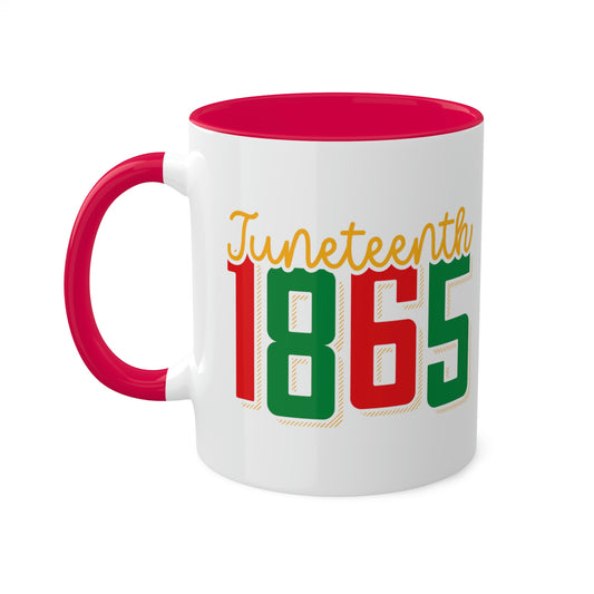 1865 Juneteenth Colorful Mugs, 11oz
