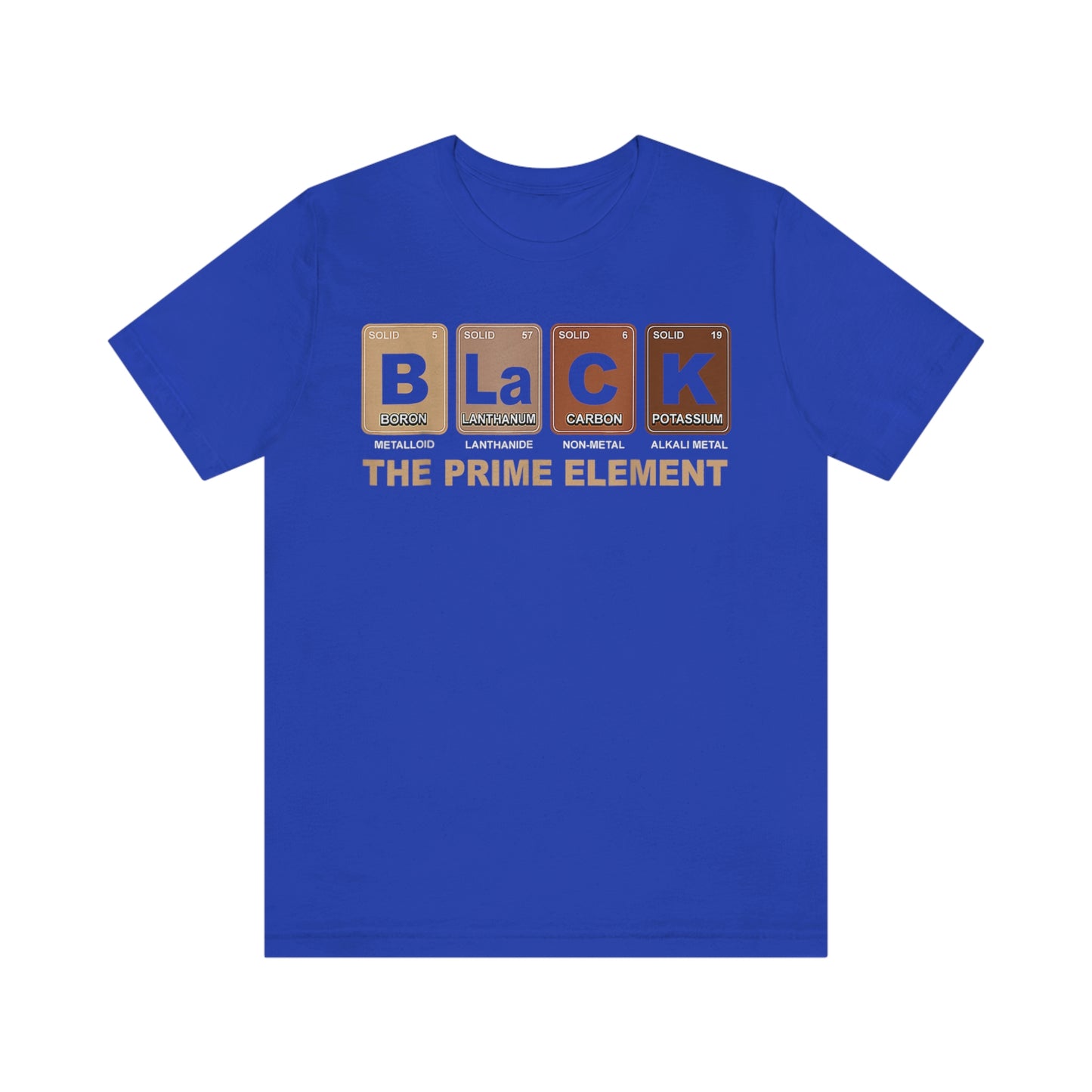 BLACK The Prime Element Unisex Jersey Short Sleeve Tee