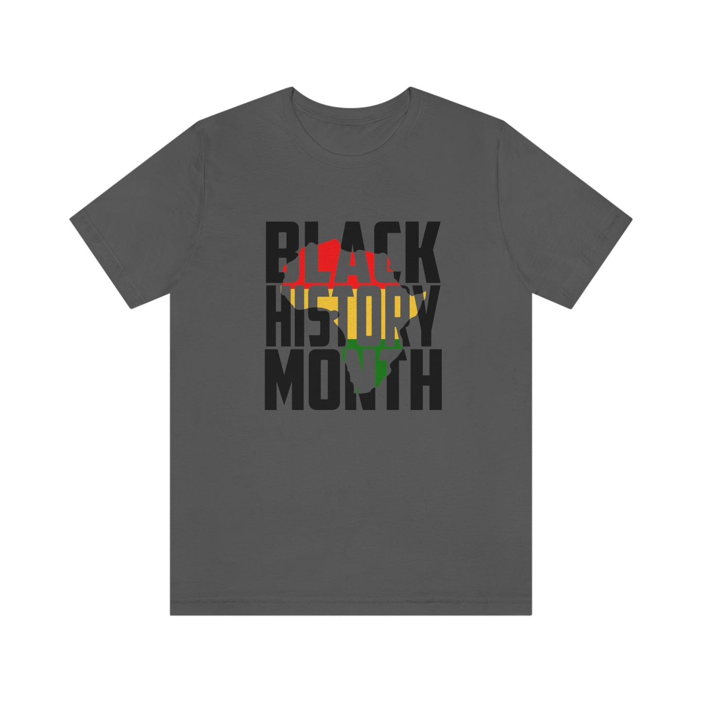 Black History Month Map Unisex Jersey Short Sleeve Tee