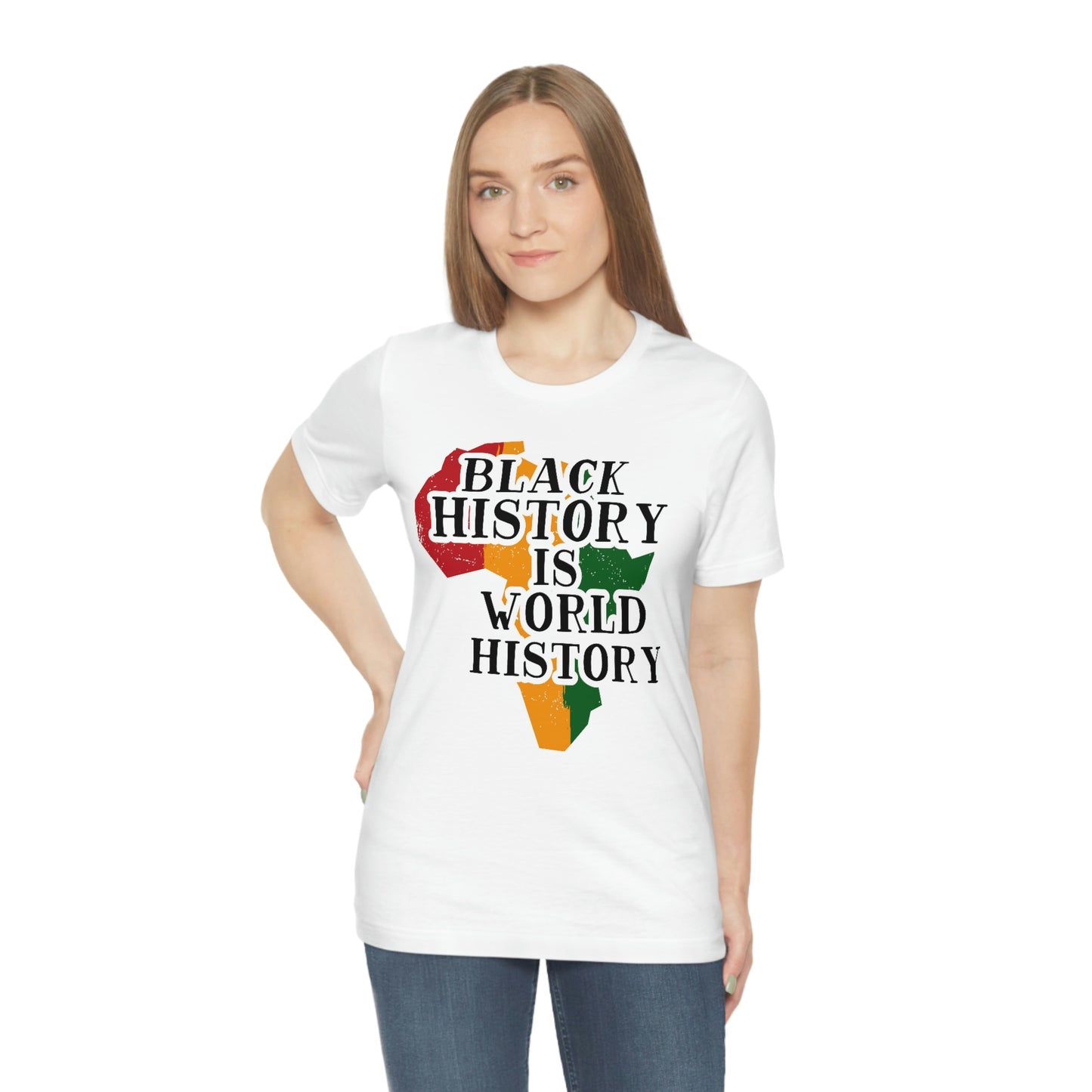 Black History is World History Unisex Jersey Short Sleeve Tee