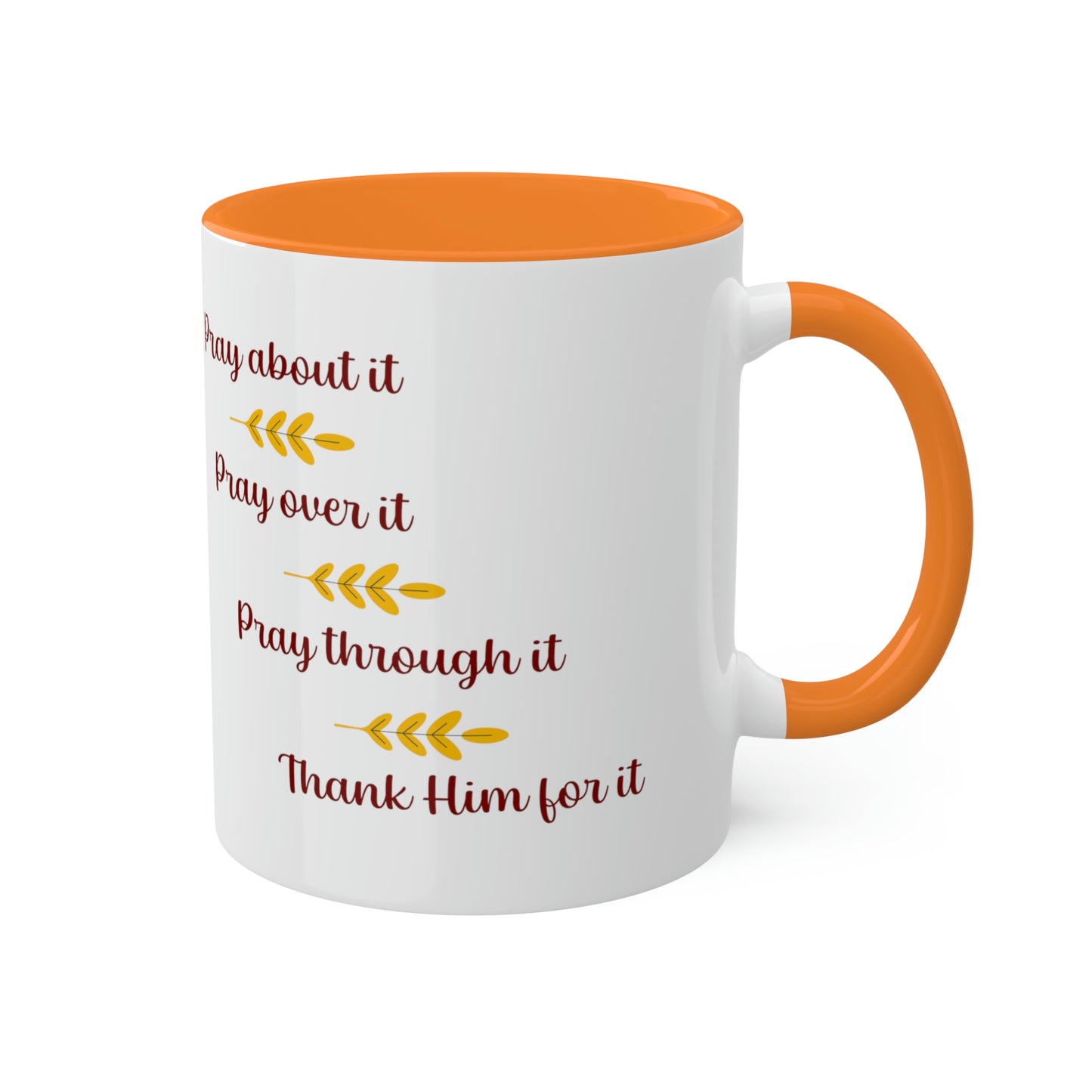 Pray Pray Pray Colorful Mugs, 11oz