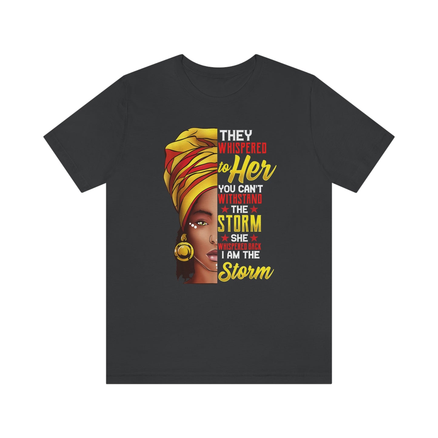 Black History Month Afro Lady Colorful Unisex Jersey Short Sleeve Tee