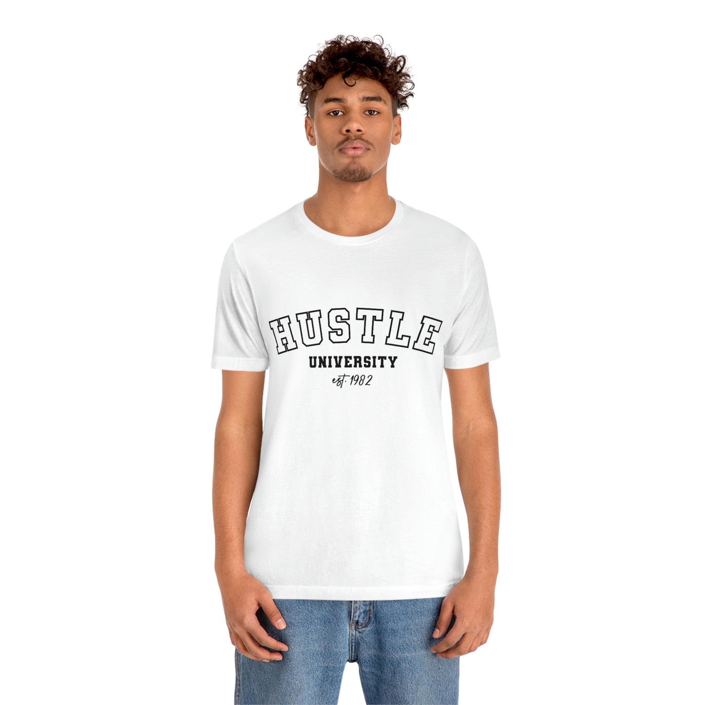 Hustle University 1982 Unisex Jersey Short Sleeve Tee