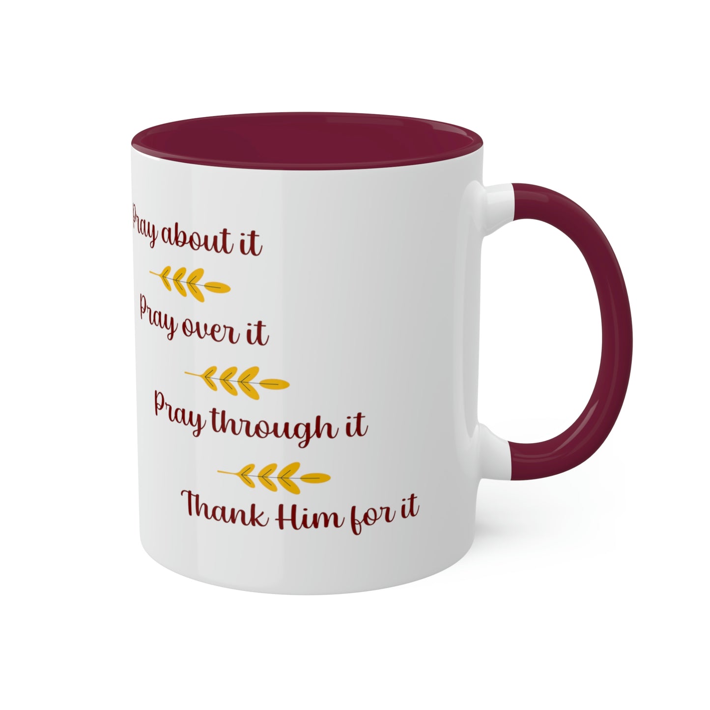 Pray Pray Pray Colorful Mugs, 11oz