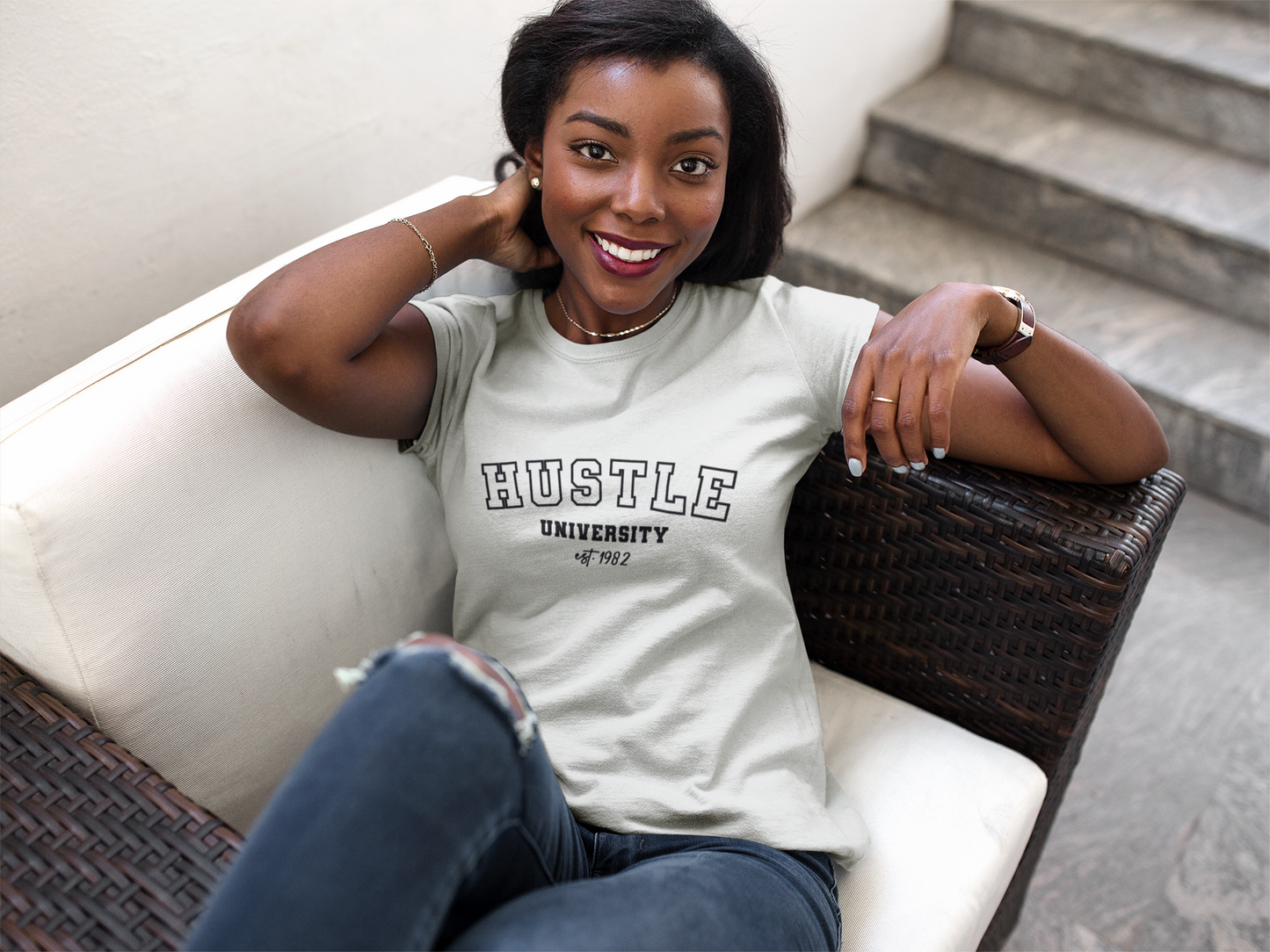 Hustle University 1982 Unisex Jersey Short Sleeve Tee