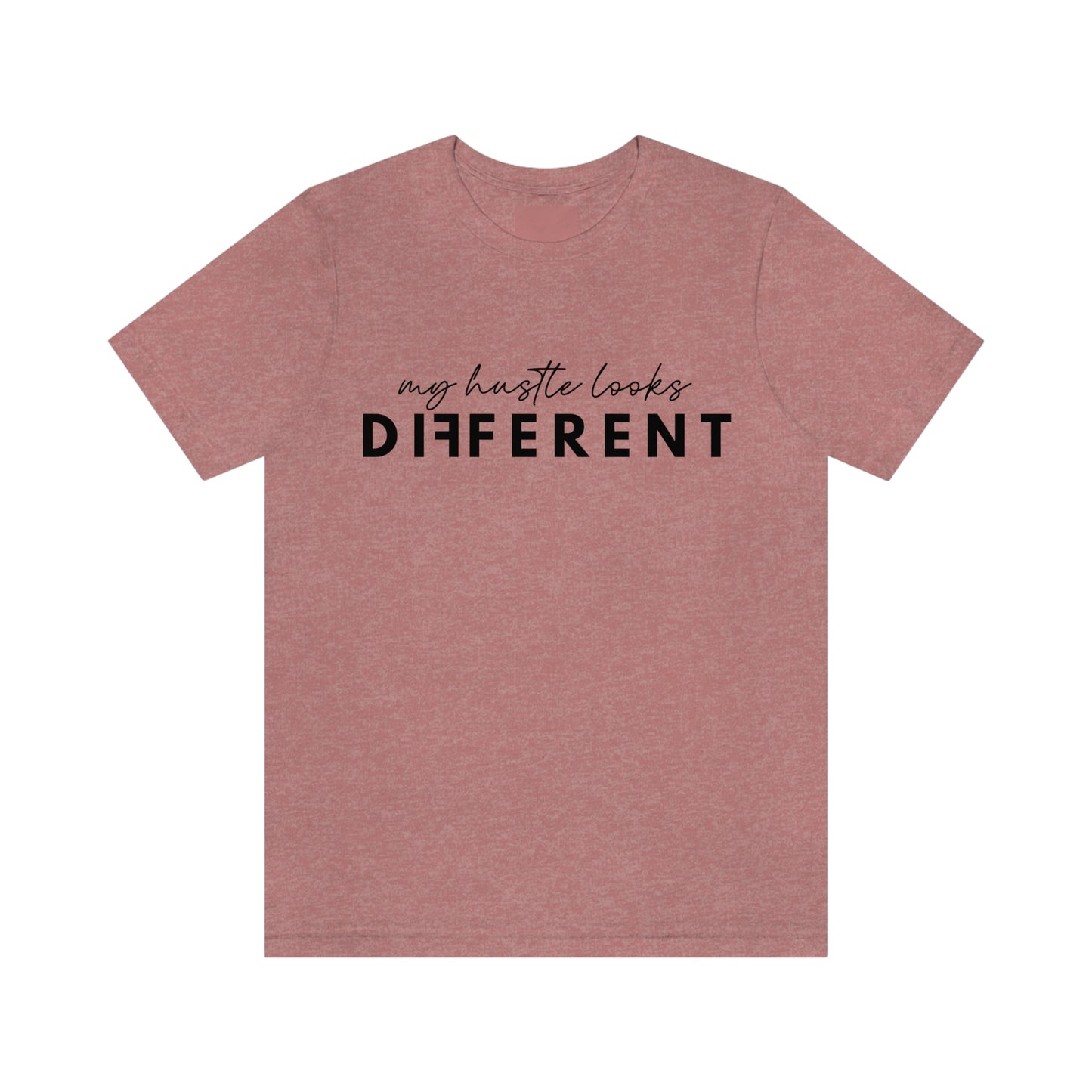 My Hustle is Different (Black) Unisex Jersey Short Sleeve Tee