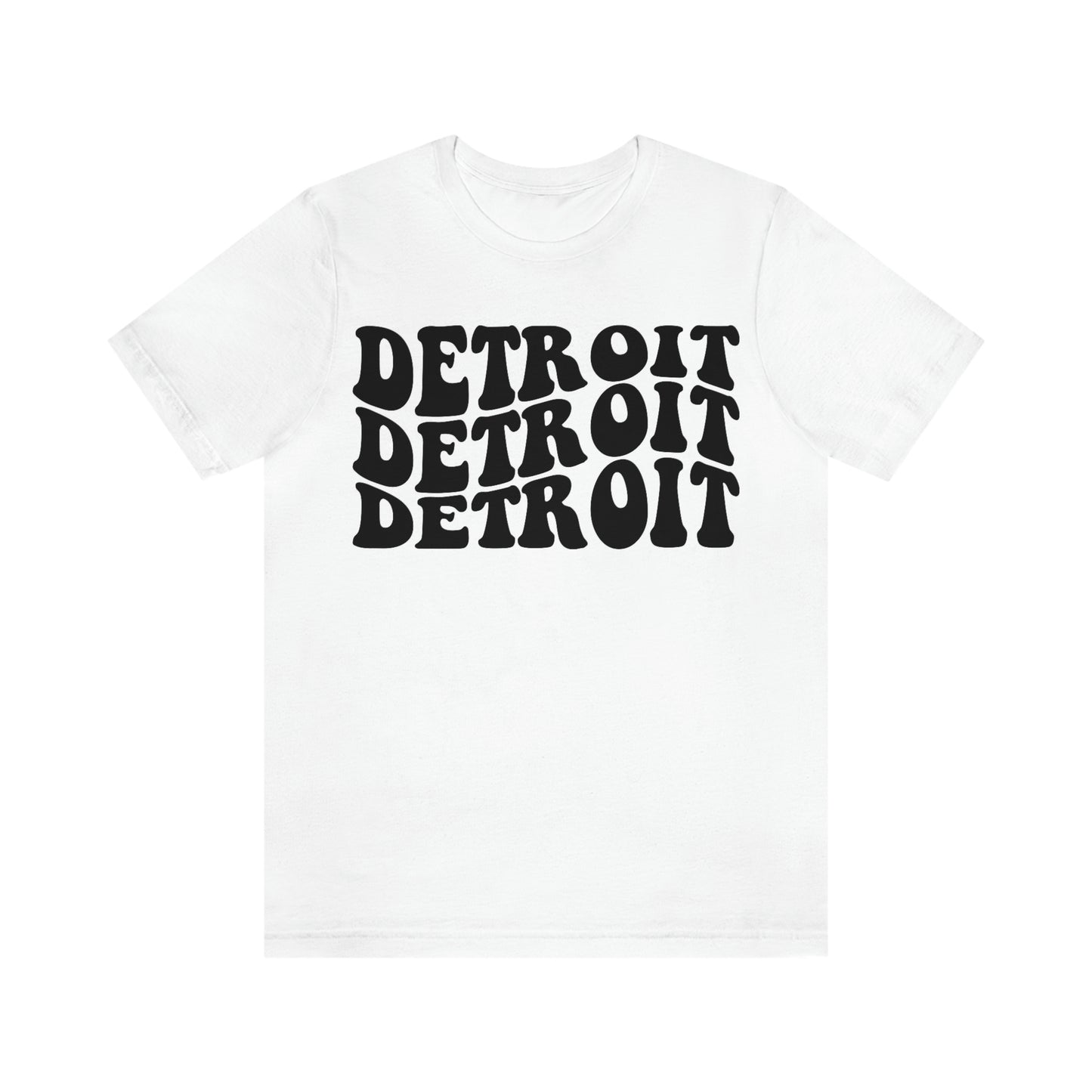 DETROIT 3D - CLASSIC Black Unisex Softstyle T-Shirt