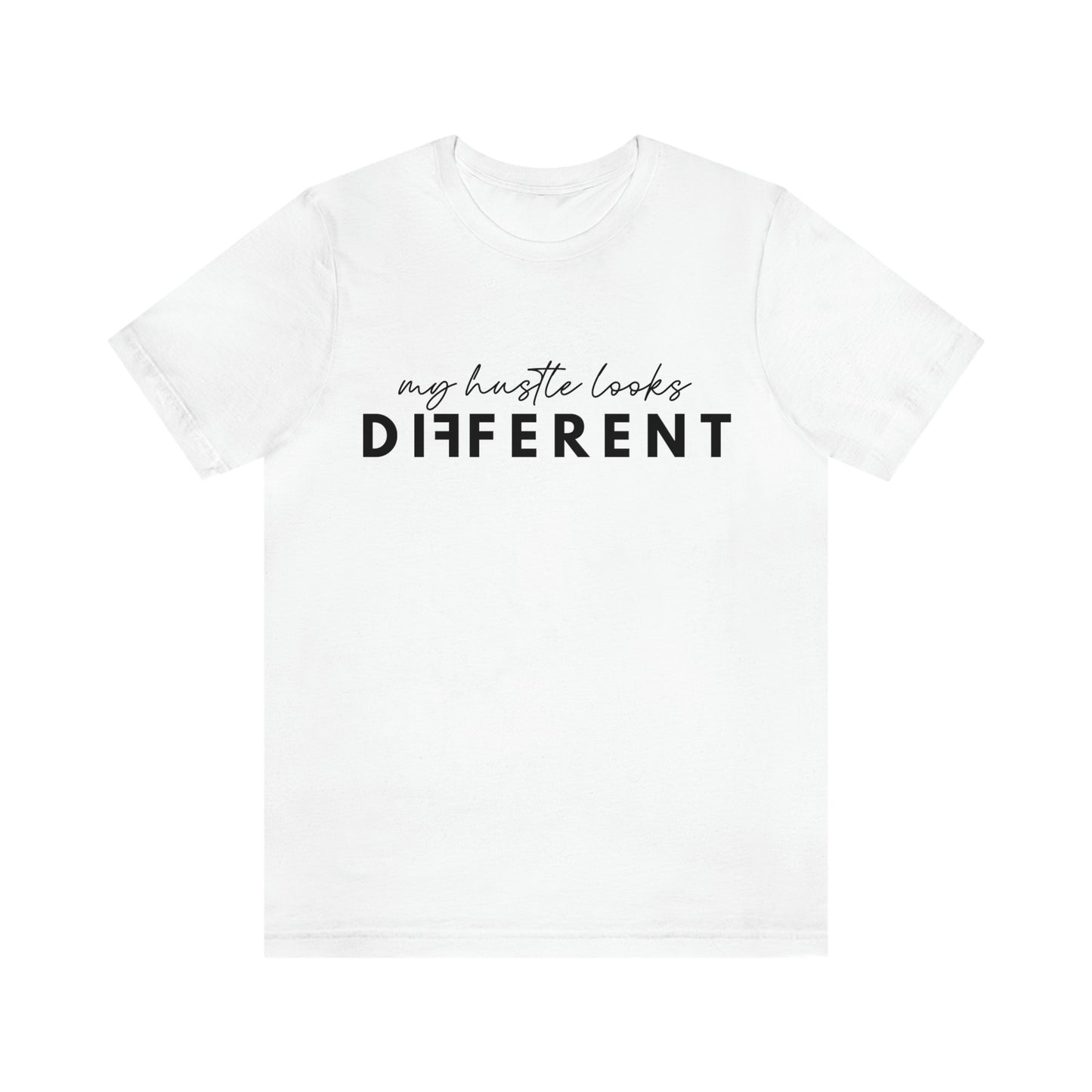 My Hustle is Different (Black) Unisex Jersey Short Sleeve Tee