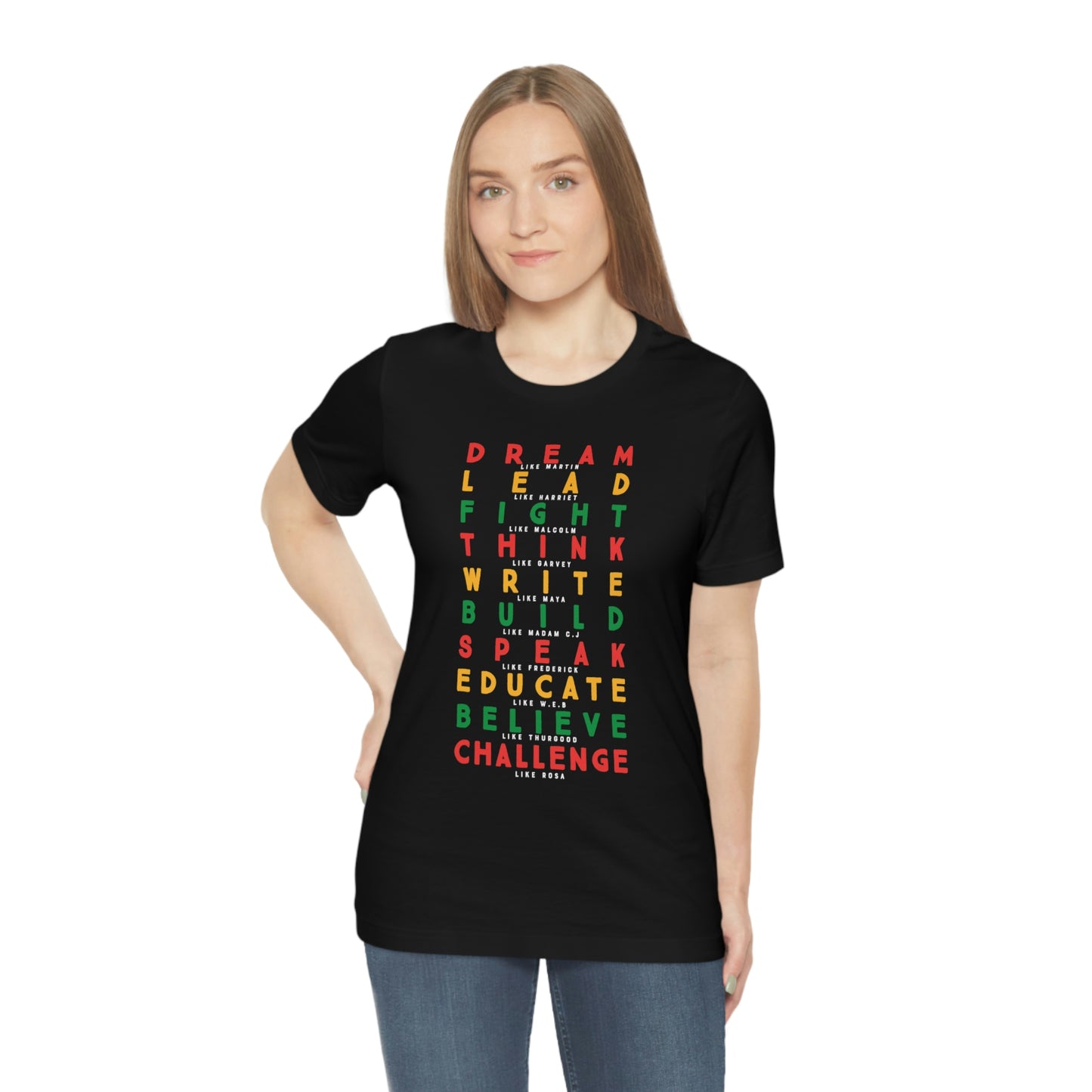 Black History Dreamers Unisex Jersey Short Sleeve Tee