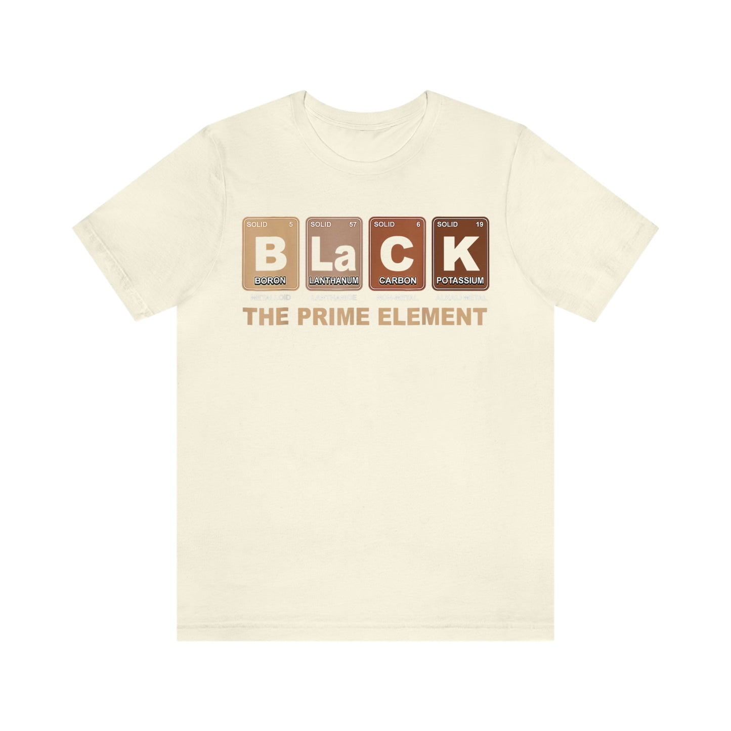 BLACK The Prime Element Unisex Jersey Short Sleeve Tee