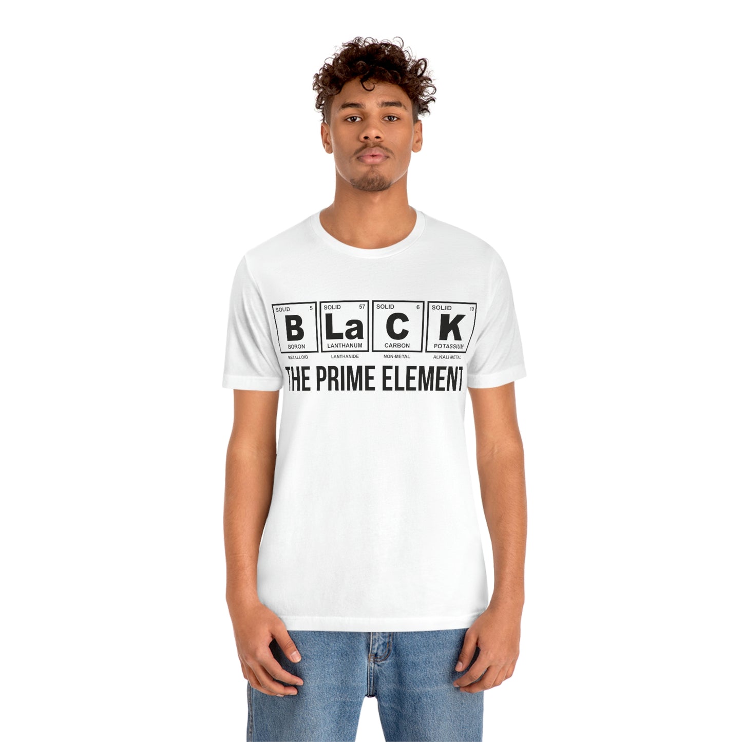 BLACK The Prime Element Unisex Jersey Short Sleeve Tee