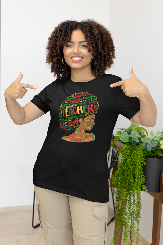 Black Smart Teacher Unisex Jersey Short Sleeve Tee