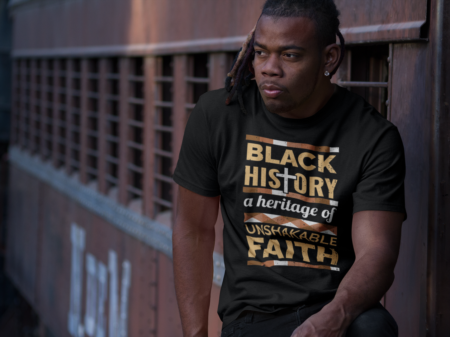 Black History Unshakeable Faith Unisex Jersey Short Sleeve Tee