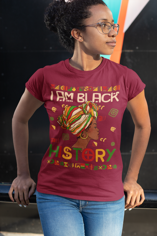 I Am Black History Unisex Jersey Short Sleeve Tee