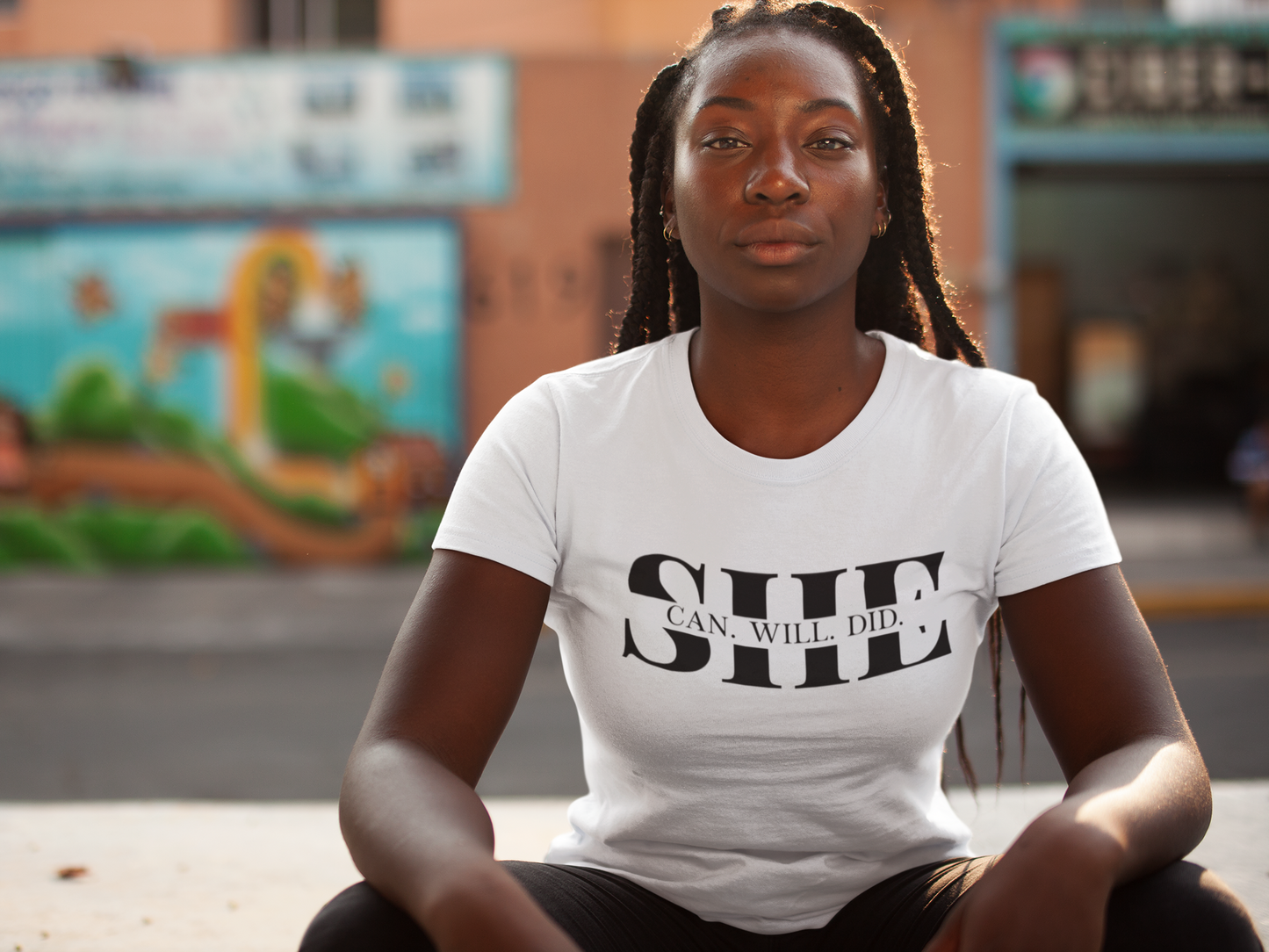 SHE Can. Will. Did.  Unisex Jersey Short Sleeve Tee